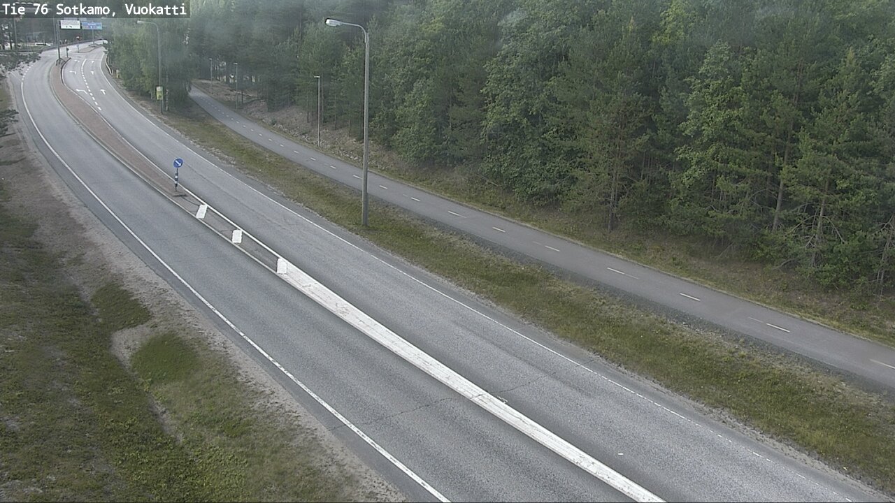 Weather Camera Image Väg 76 Sotkamo, Vuokatti, Sotkamo, Kainuu