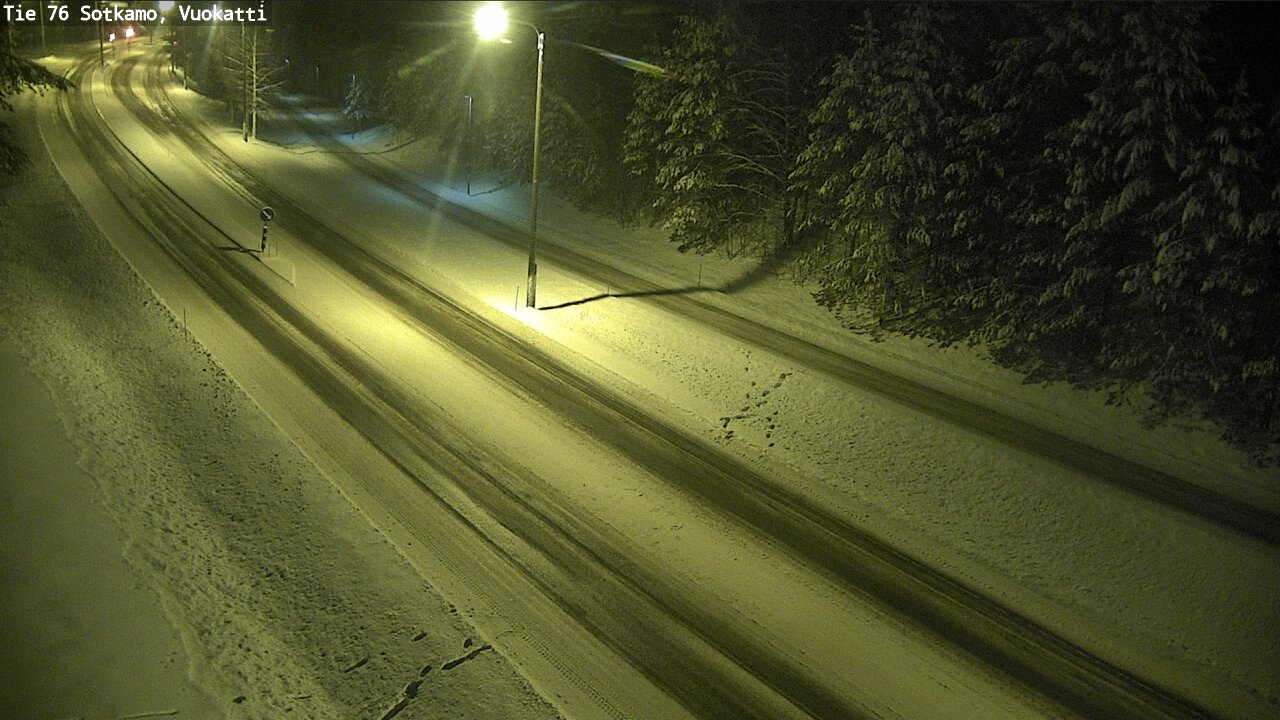 Weather Camera Image Väg 76 Sotkamo, Vuokatti, Sotkamo, Kainuu
