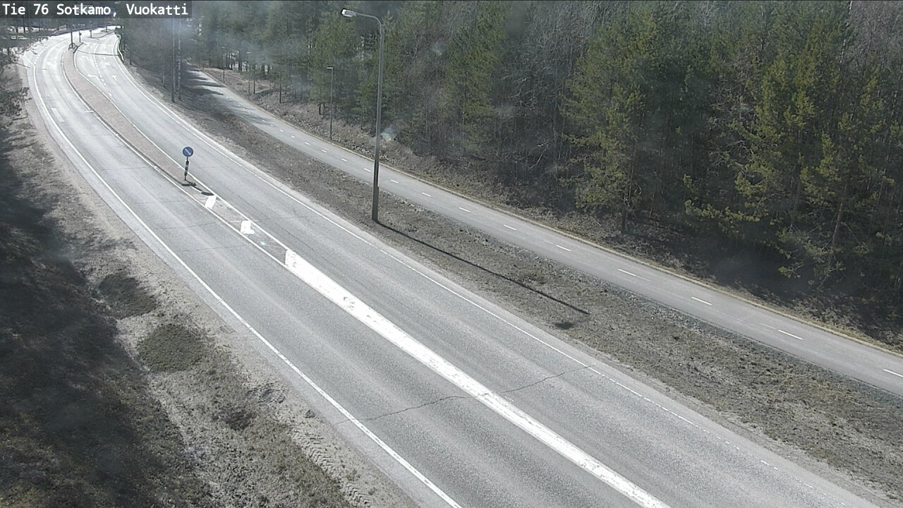 Weather Camera Image Road 76 Sotkamo, Vuokatti, Sotkamo, Kainuu