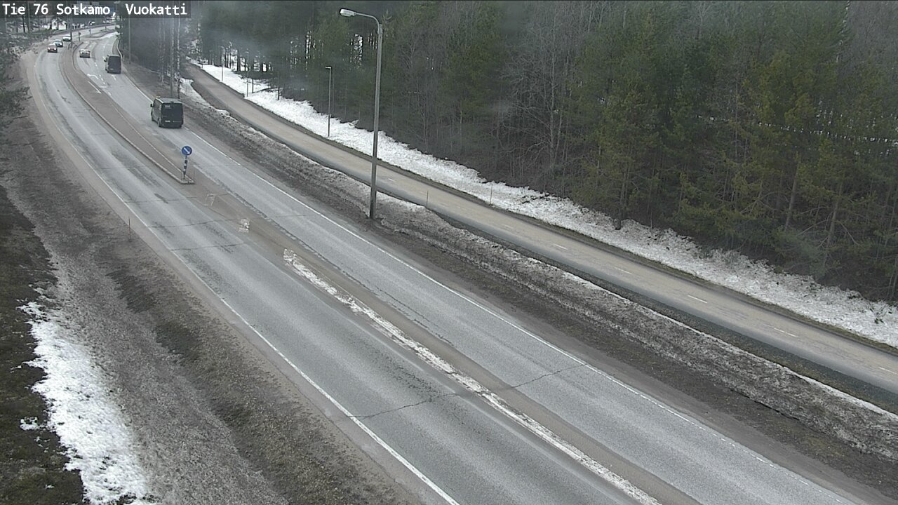 Weather Camera Image Väg 76 Sotkamo, Vuokatti, Sotkamo, Kainuu