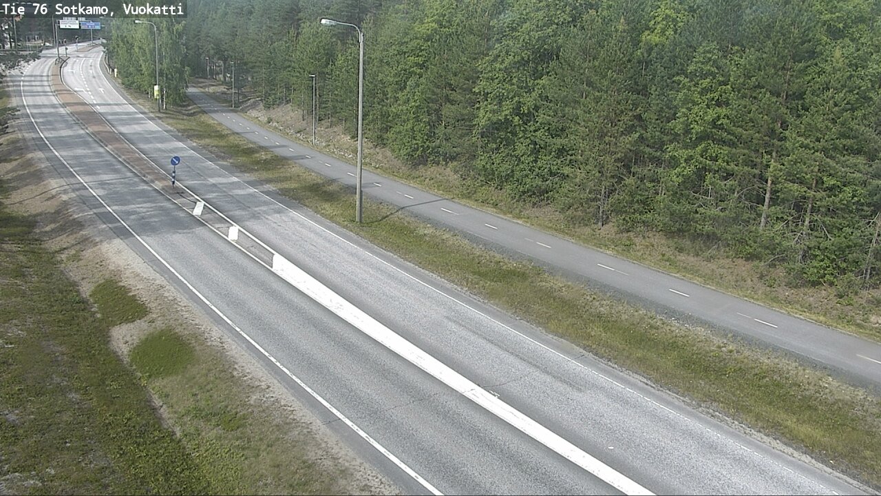 Weather Camera Image Väg 76 Sotkamo, Vuokatti, Sotkamo, Kainuu