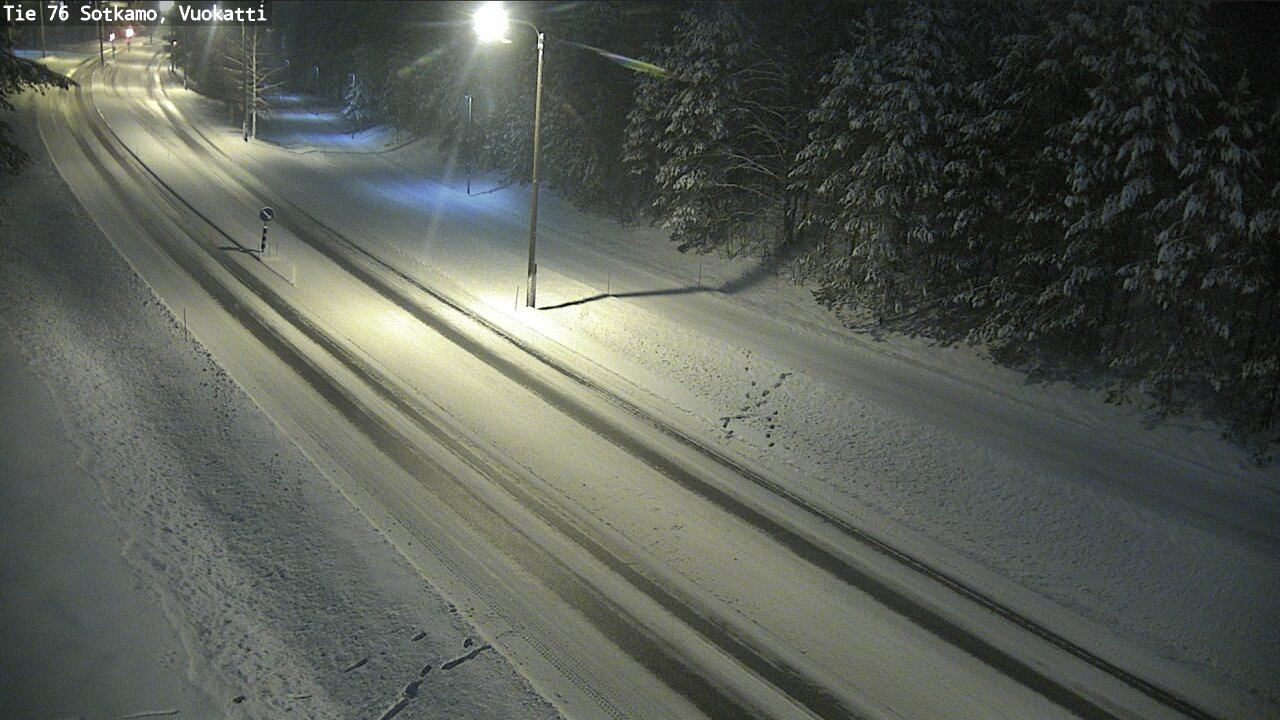 Weather Camera Image Väg 76 Sotkamo, Vuokatti, Sotkamo, Kainuu