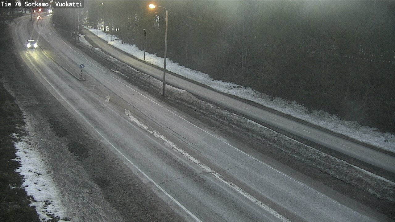 Weather Camera Image Väg 76 Sotkamo, Vuokatti, Sotkamo, Kainuu