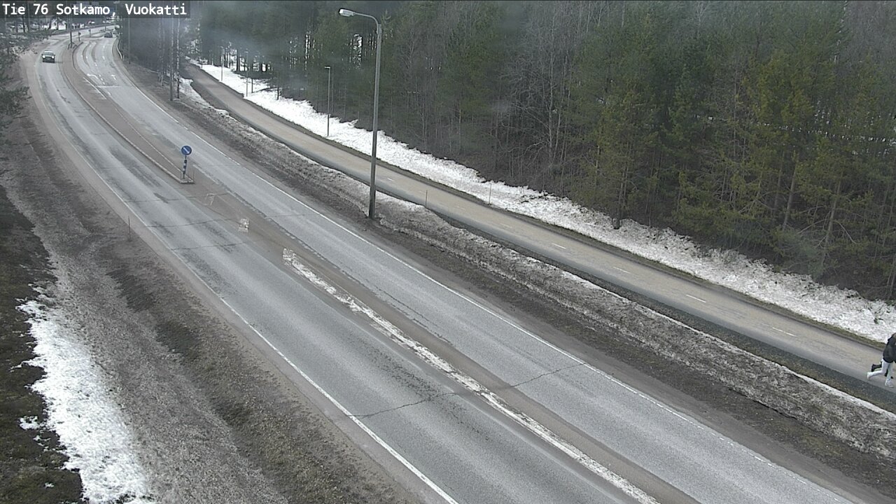 Weather Camera Image Väg 76 Sotkamo, Vuokatti, Sotkamo, Kainuu