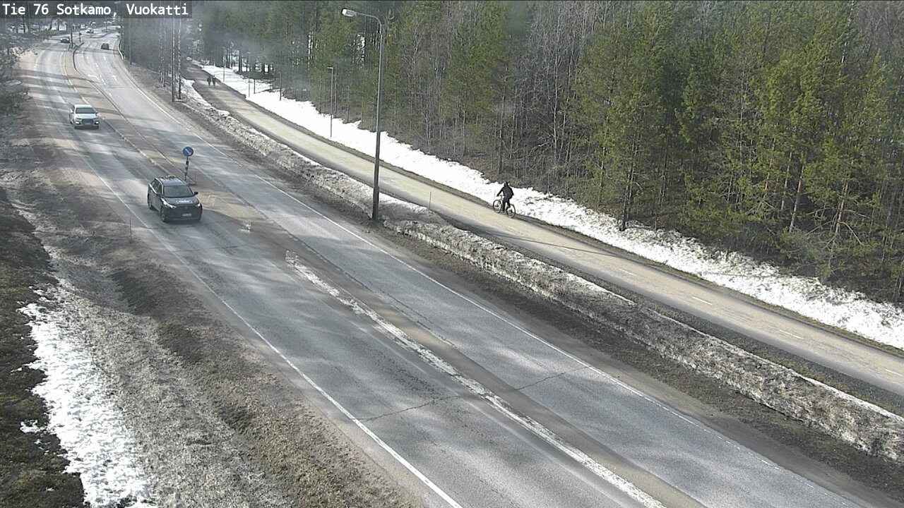 Weather Camera Image Väg 76 Sotkamo, Vuokatti, Sotkamo, Kainuu