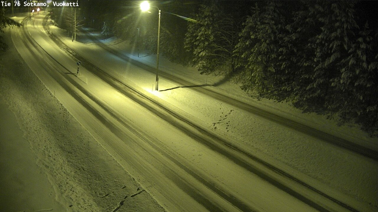 Weather Camera Image Väg 76 Sotkamo, Vuokatti, Sotkamo, Kainuu