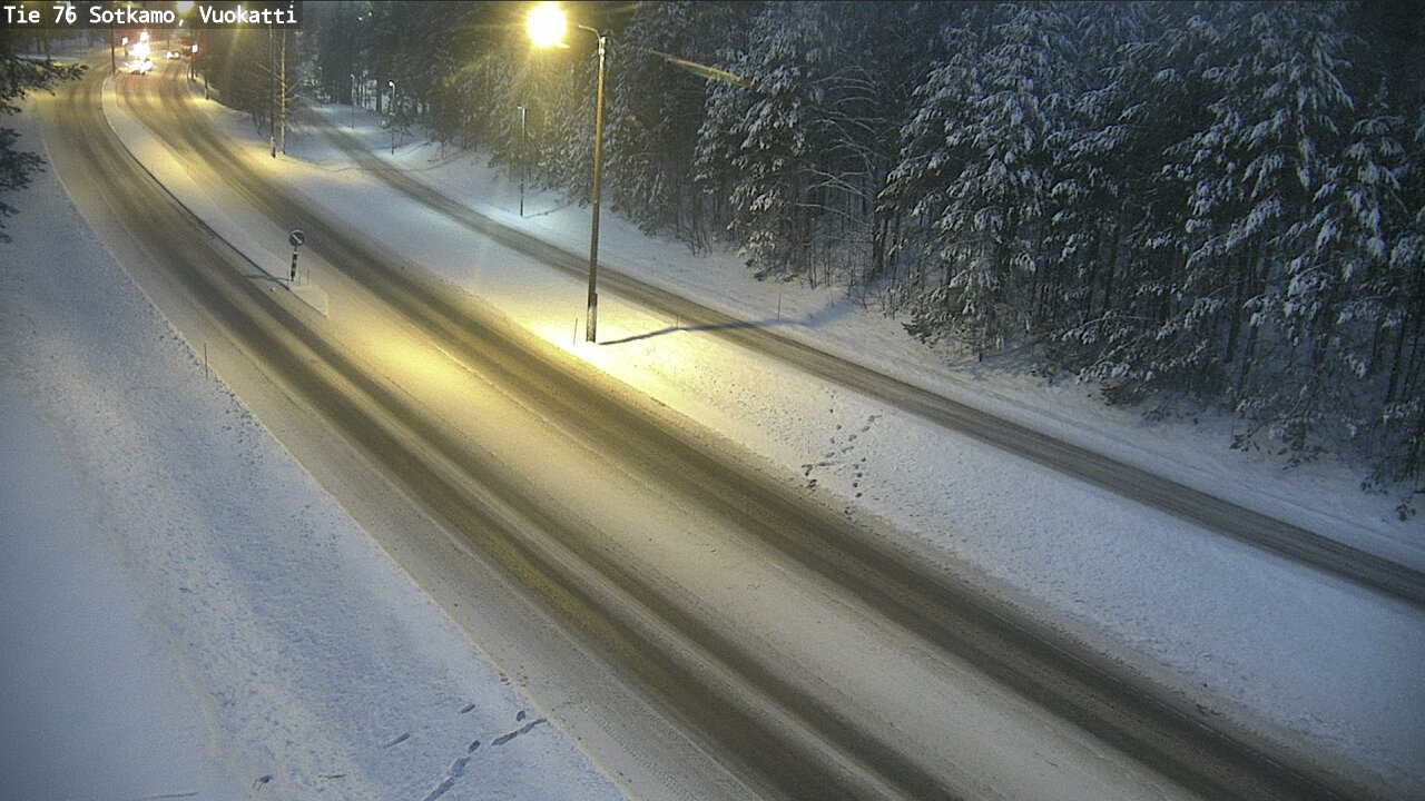 Weather Camera Image Väg 76 Sotkamo, Vuokatti, Sotkamo, Kainuu