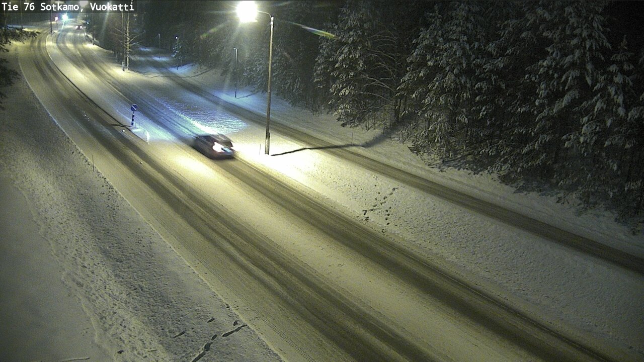 Weather Camera Image Väg 76 Sotkamo, Vuokatti, Sotkamo, Kainuu