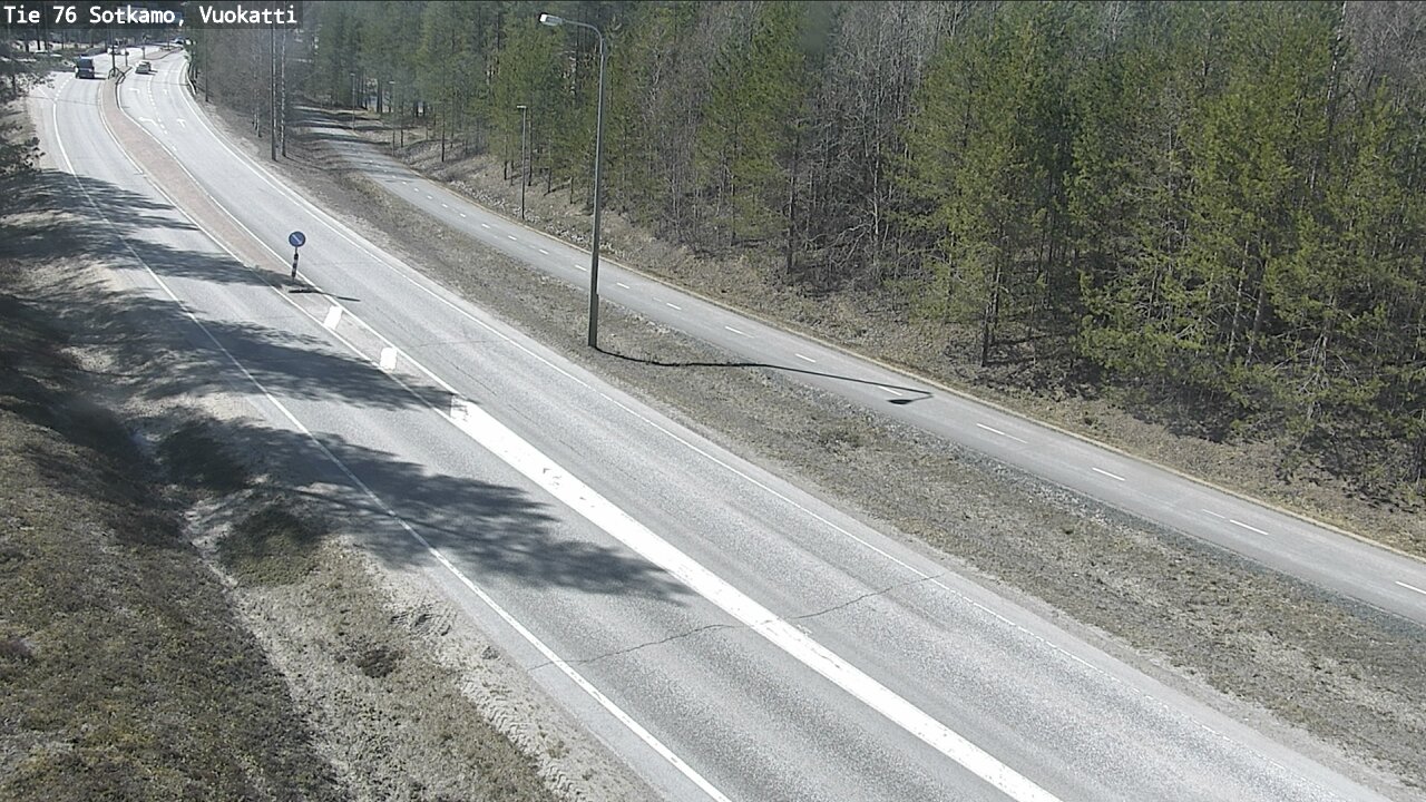 Weather Camera Image Road 76 Sotkamo, Vuokatti, Sotkamo, Kainuu