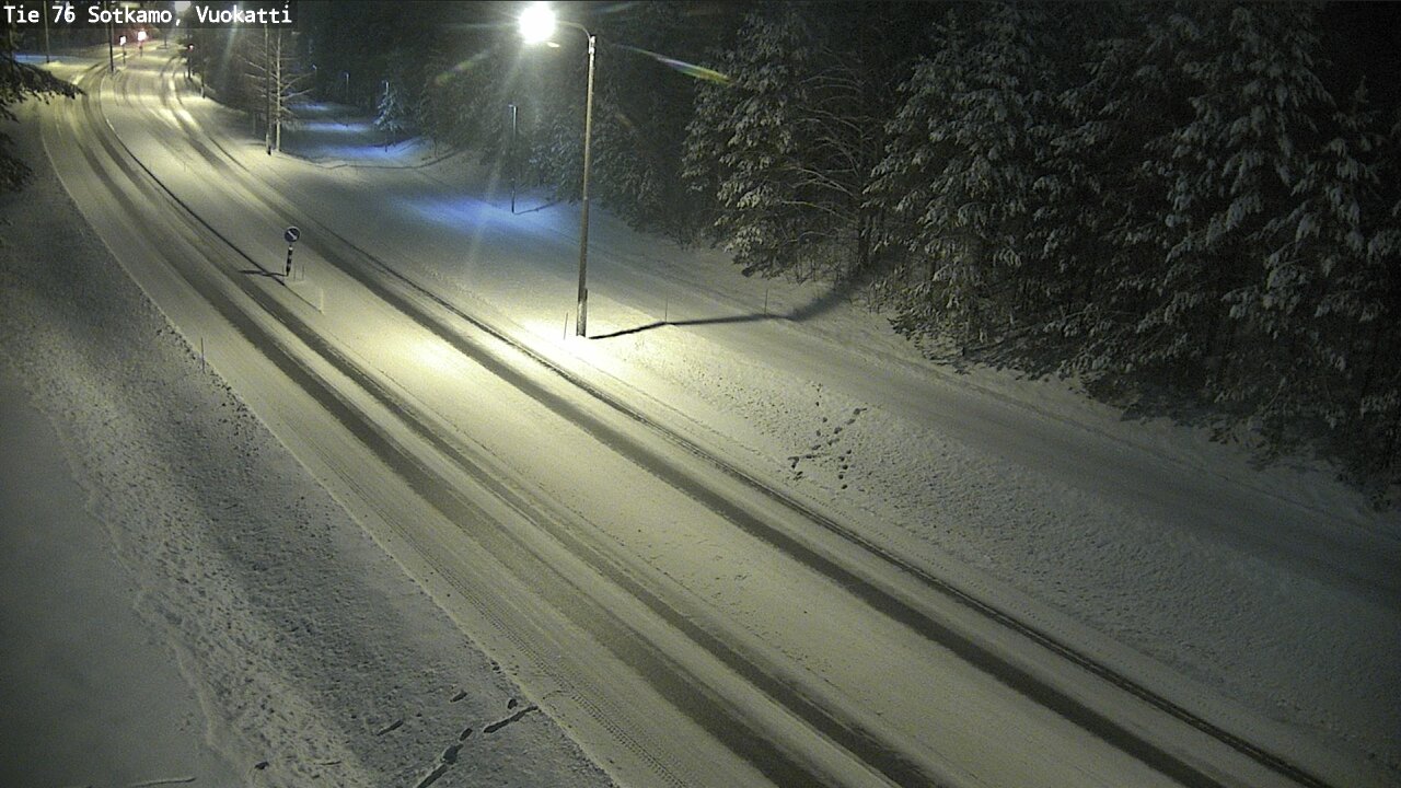 Weather Camera Image Väg 76 Sotkamo, Vuokatti, Sotkamo, Kainuu