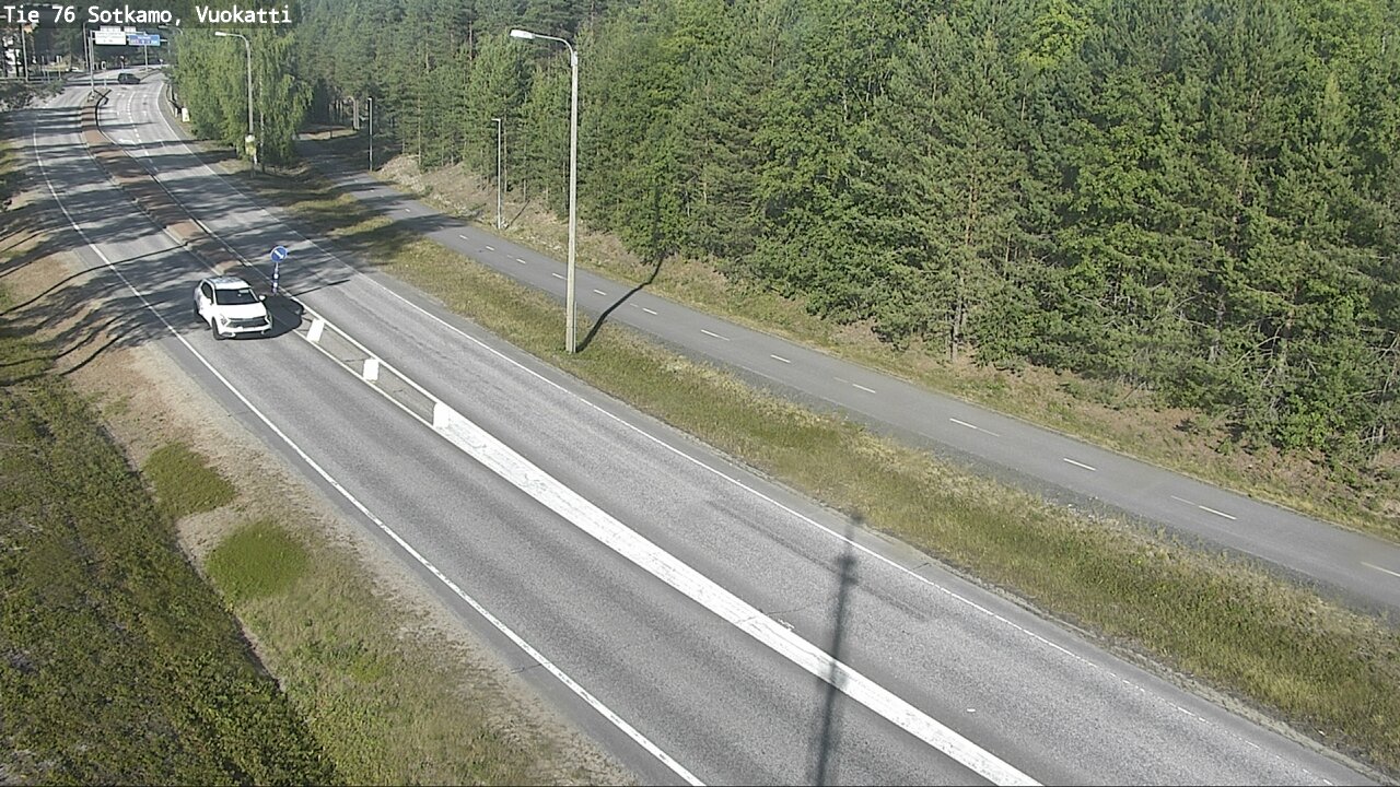 Weather Camera Image Väg 76 Sotkamo, Vuokatti, Sotkamo, Kainuu
