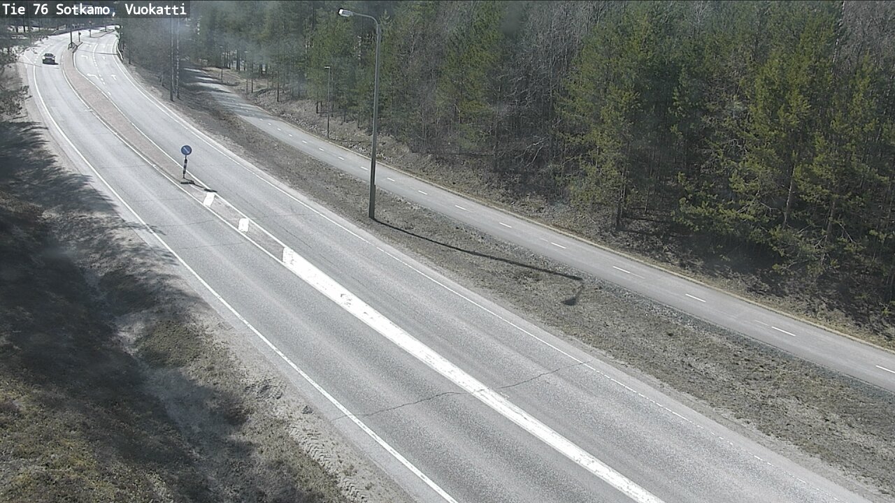 Weather Camera Image Road 76 Sotkamo, Vuokatti, Sotkamo, Kainuu