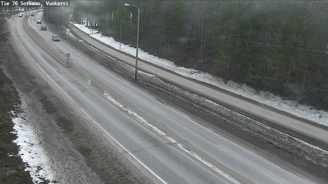 Weather Camera Image Väg 76 Sotkamo, Vuokatti, Sotkamo, Kainuu