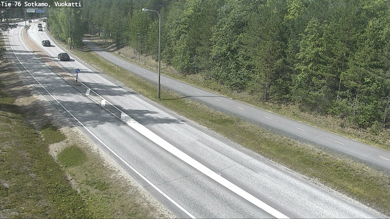 Weather Camera Image Väg 76 Sotkamo, Vuokatti, Sotkamo, Kainuu