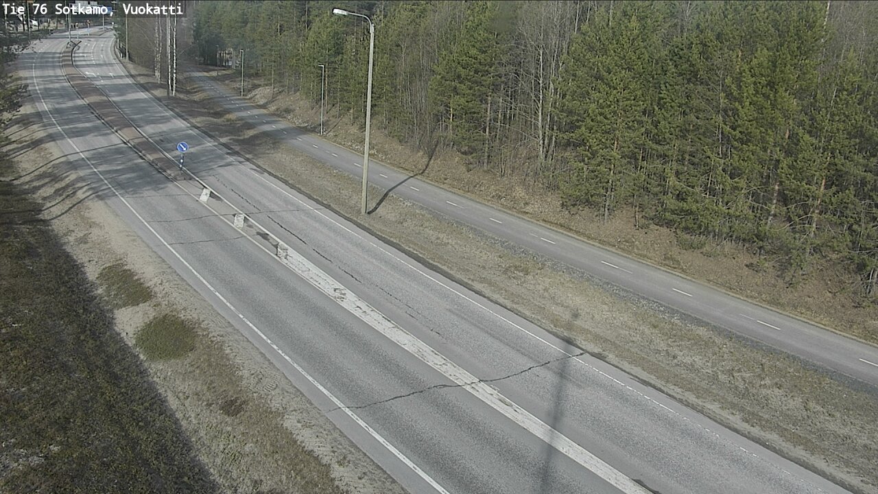 Weather Camera Image Road 76 Sotkamo, Vuokatti, Sotkamo, Kainuu