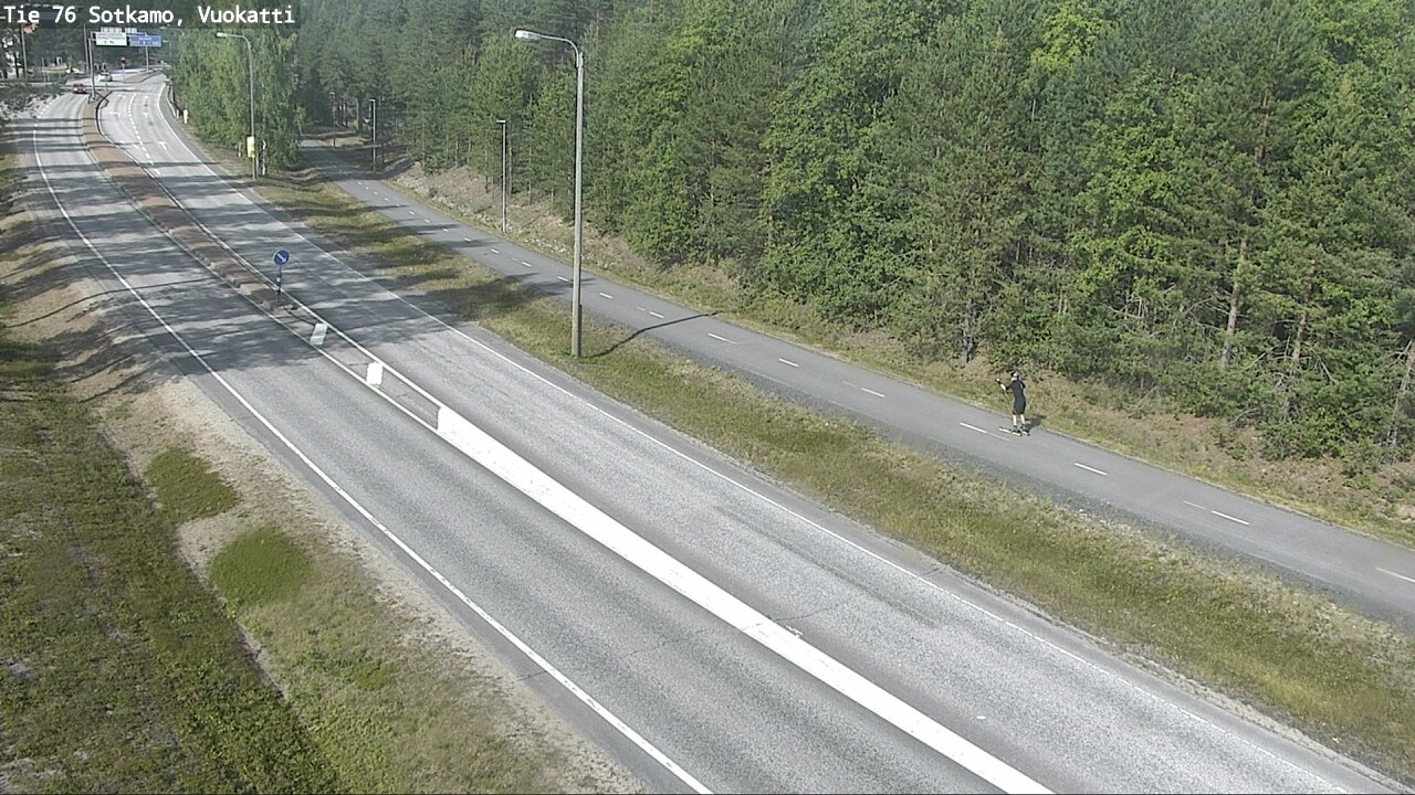 Weather Camera Image Väg 76 Sotkamo, Vuokatti, Sotkamo, Kainuu
