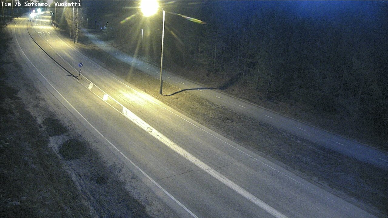Weather Camera Image Road 76 Sotkamo, Vuokatti, Sotkamo, Kainuu
