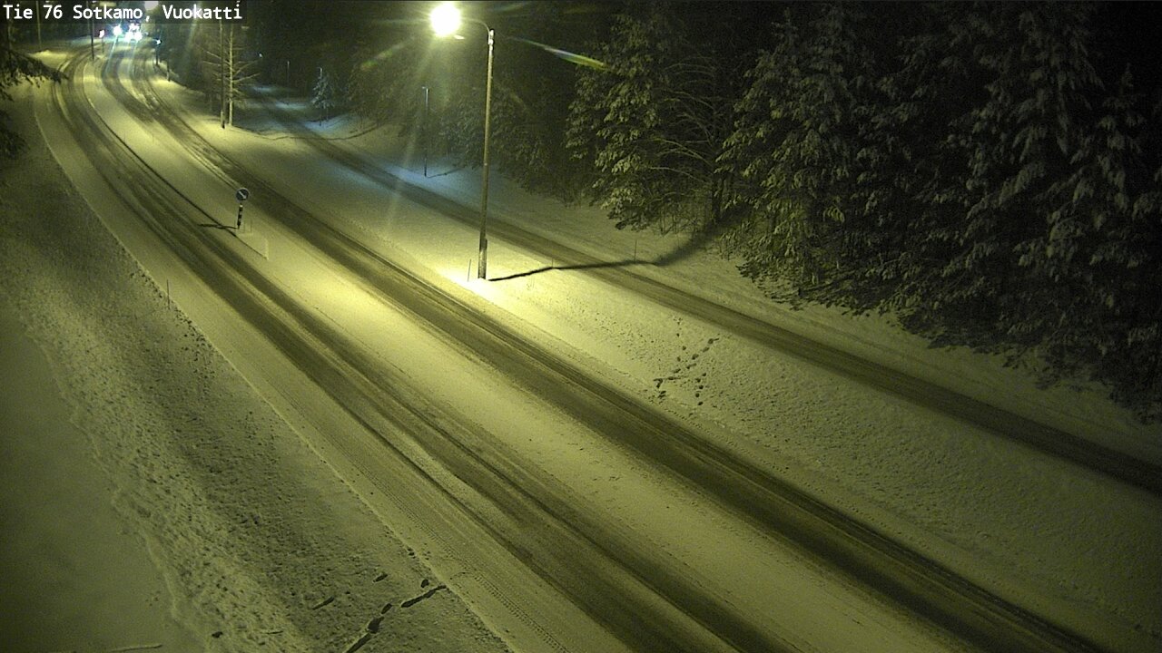 Weather Camera Image Väg 76 Sotkamo, Vuokatti, Sotkamo, Kainuu