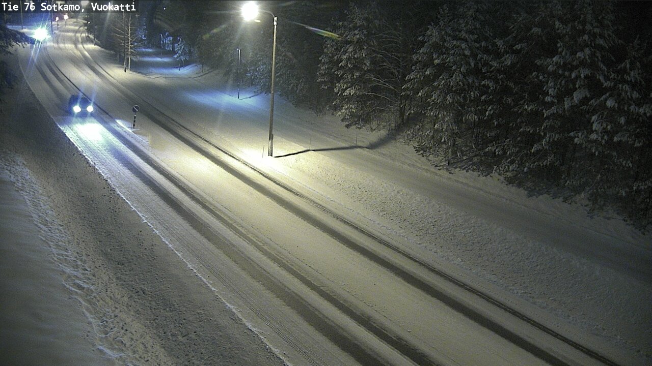 Weather Camera Image Väg 76 Sotkamo, Vuokatti, Sotkamo, Kainuu