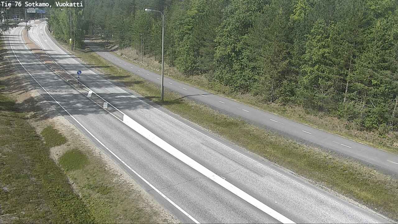 Weather Camera Image Väg 76 Sotkamo, Vuokatti, Sotkamo, Kainuu