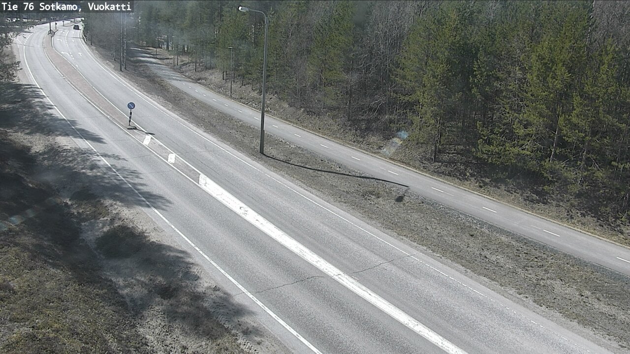 Weather Camera Image Road 76 Sotkamo, Vuokatti, Sotkamo, Kainuu