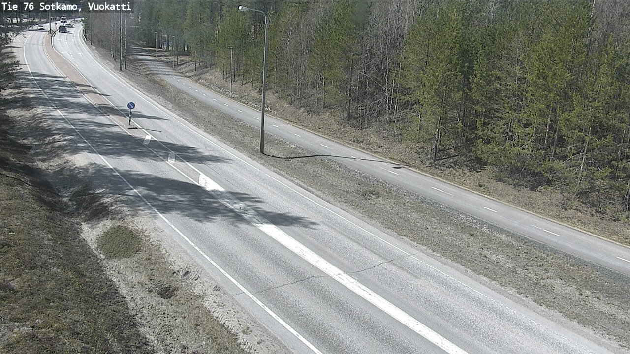 Weather Camera Image Road 76 Sotkamo, Vuokatti, Sotkamo, Kainuu