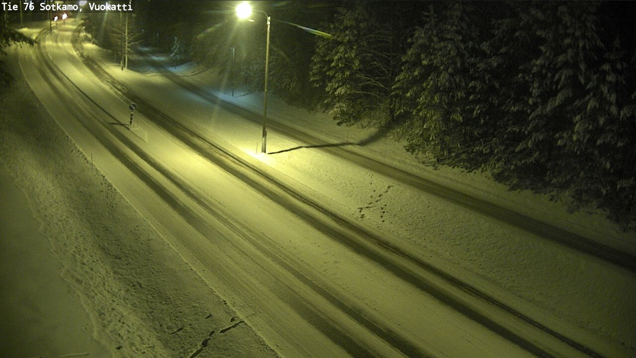 Weather Camera Image Väg 76 Sotkamo, Vuokatti, Sotkamo, Kainuu