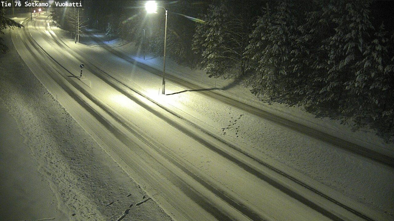 Weather Camera Image Väg 76 Sotkamo, Vuokatti, Sotkamo, Kainuu