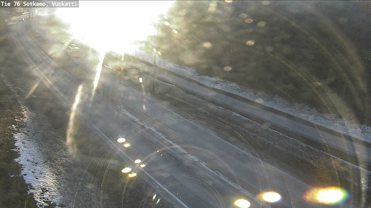 Weather Camera Image Väg 76 Sotkamo, Vuokatti, Sotkamo, Kainuu