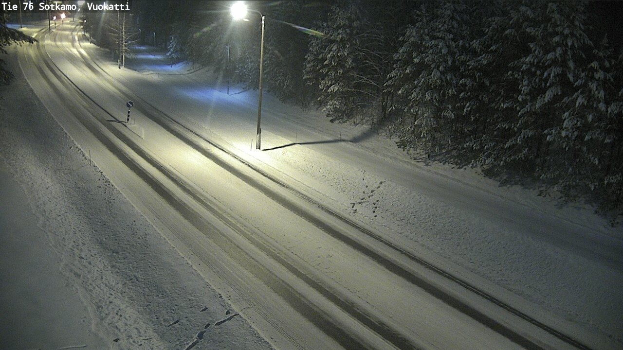 Weather Camera Image Väg 76 Sotkamo, Vuokatti, Sotkamo, Kainuu