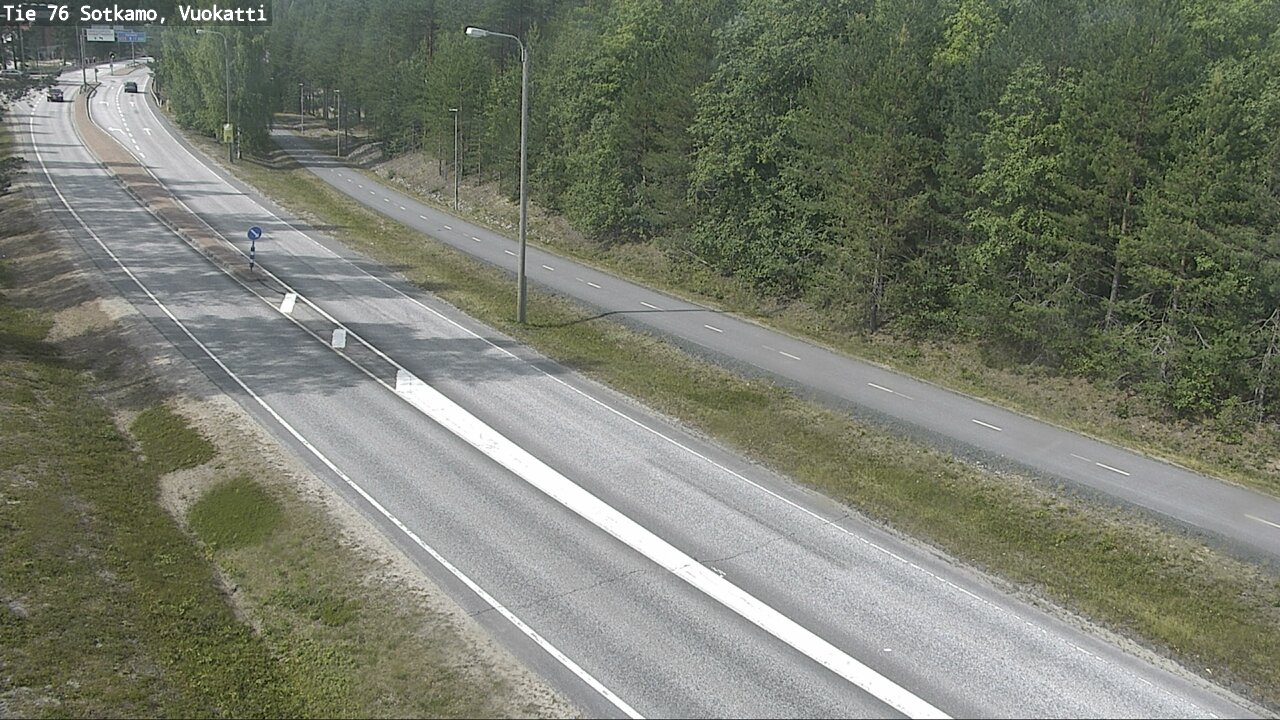 Weather Camera Image Väg 76 Sotkamo, Vuokatti, Sotkamo, Kainuu