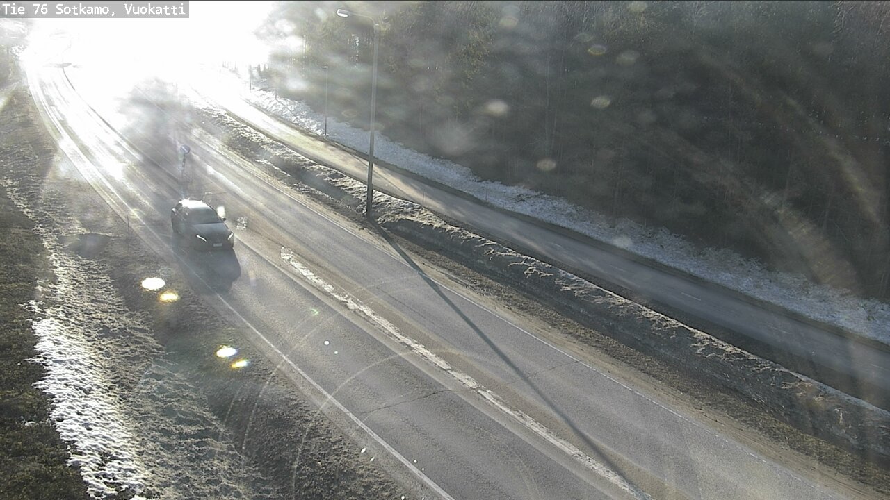 Weather Camera Image Väg 76 Sotkamo, Vuokatti, Sotkamo, Kainuu