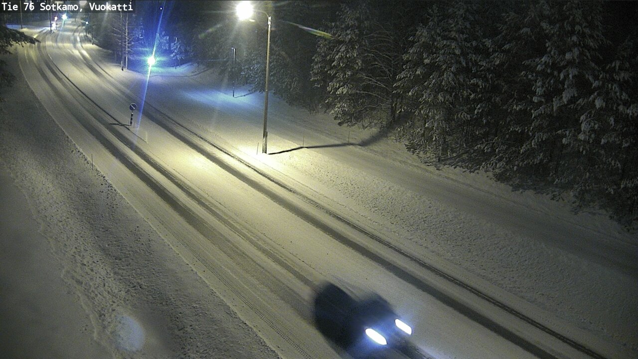 Weather Camera Image Väg 76 Sotkamo, Vuokatti, Sotkamo, Kainuu