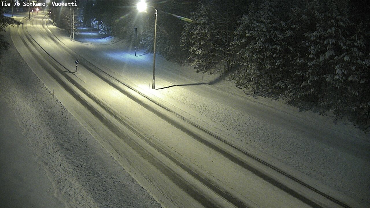 Weather Camera Image Väg 76 Sotkamo, Vuokatti, Sotkamo, Kainuu