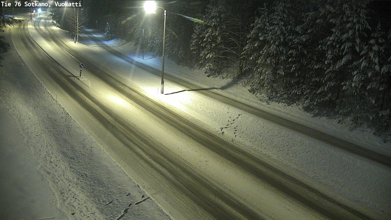 Weather Camera Image Väg 76 Sotkamo, Vuokatti, Sotkamo, Kainuu