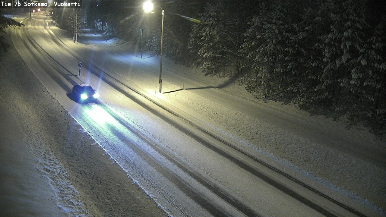 Weather Camera Image Väg 76 Sotkamo, Vuokatti, Sotkamo, Kainuu
