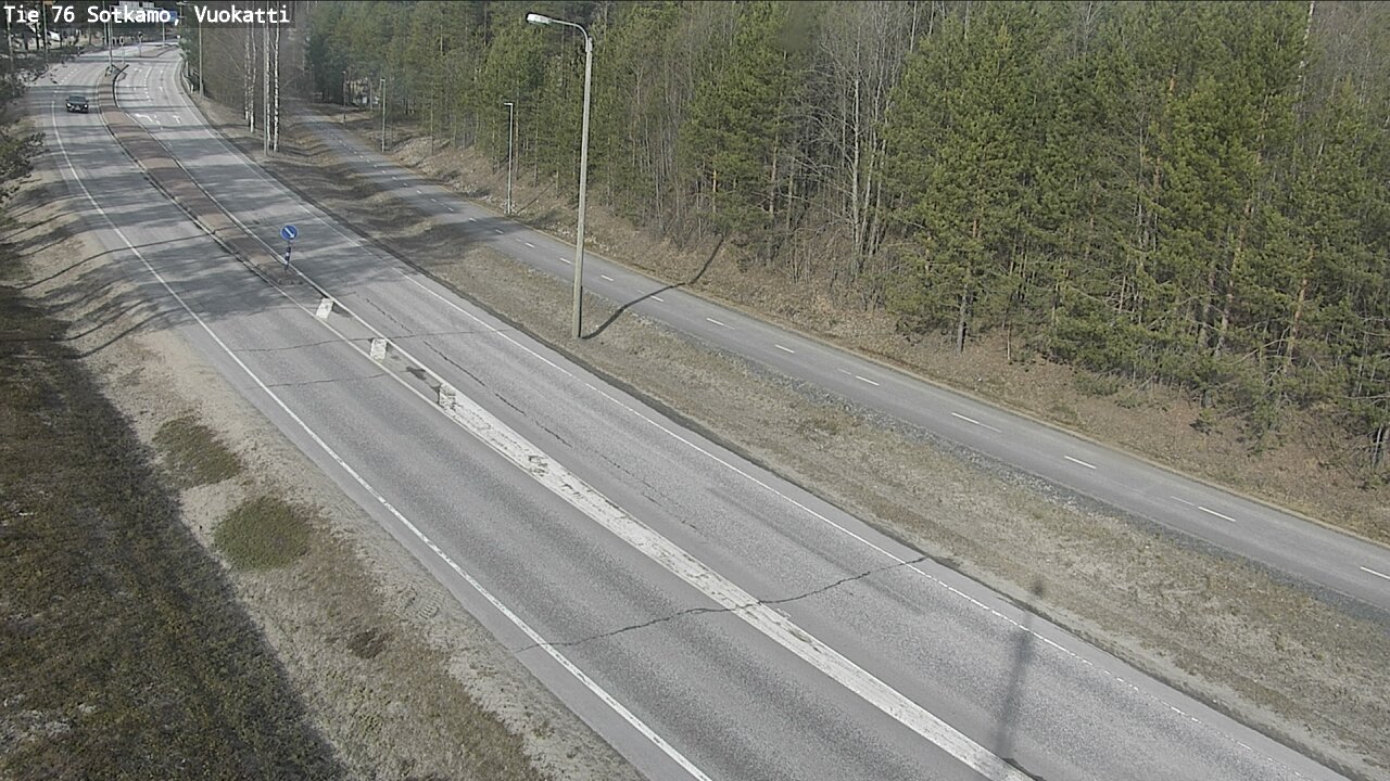 Weather Camera Image Road 76 Sotkamo, Vuokatti, Sotkamo, Kainuu