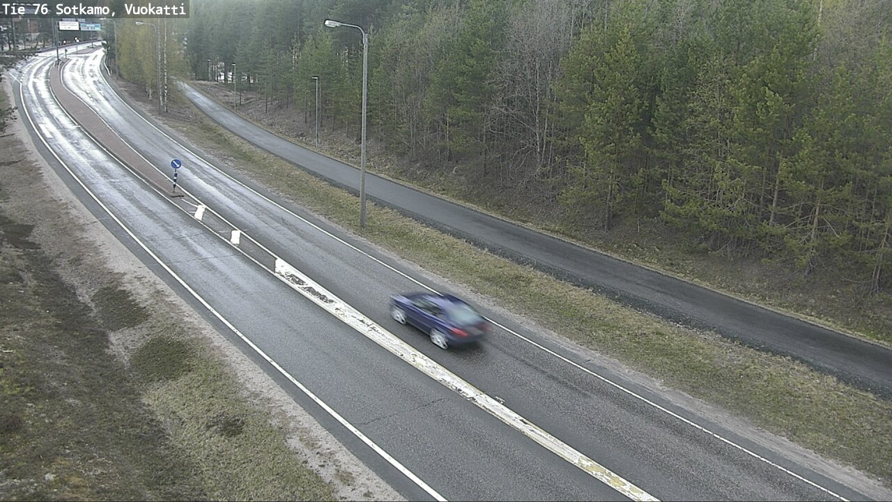 Weather Camera Image Road 76 Sotkamo, Vuokatti, Sotkamo, Kainuu