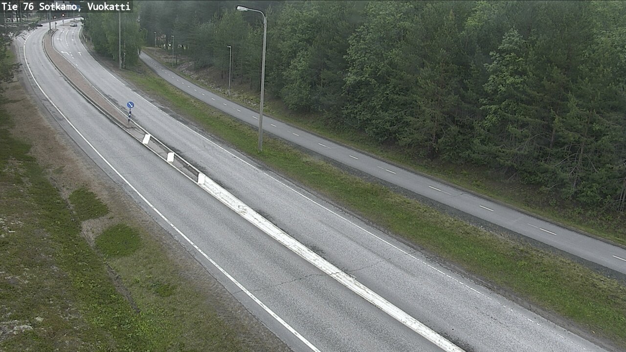 Weather Camera Image Väg 76 Sotkamo, Vuokatti, Sotkamo, Kainuu