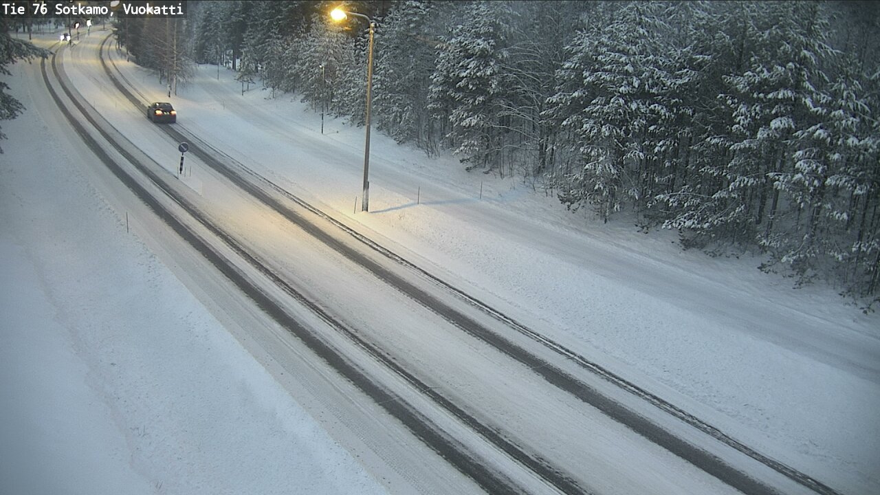 Weather Camera Image Väg 76 Sotkamo, Vuokatti, Sotkamo, Kainuu