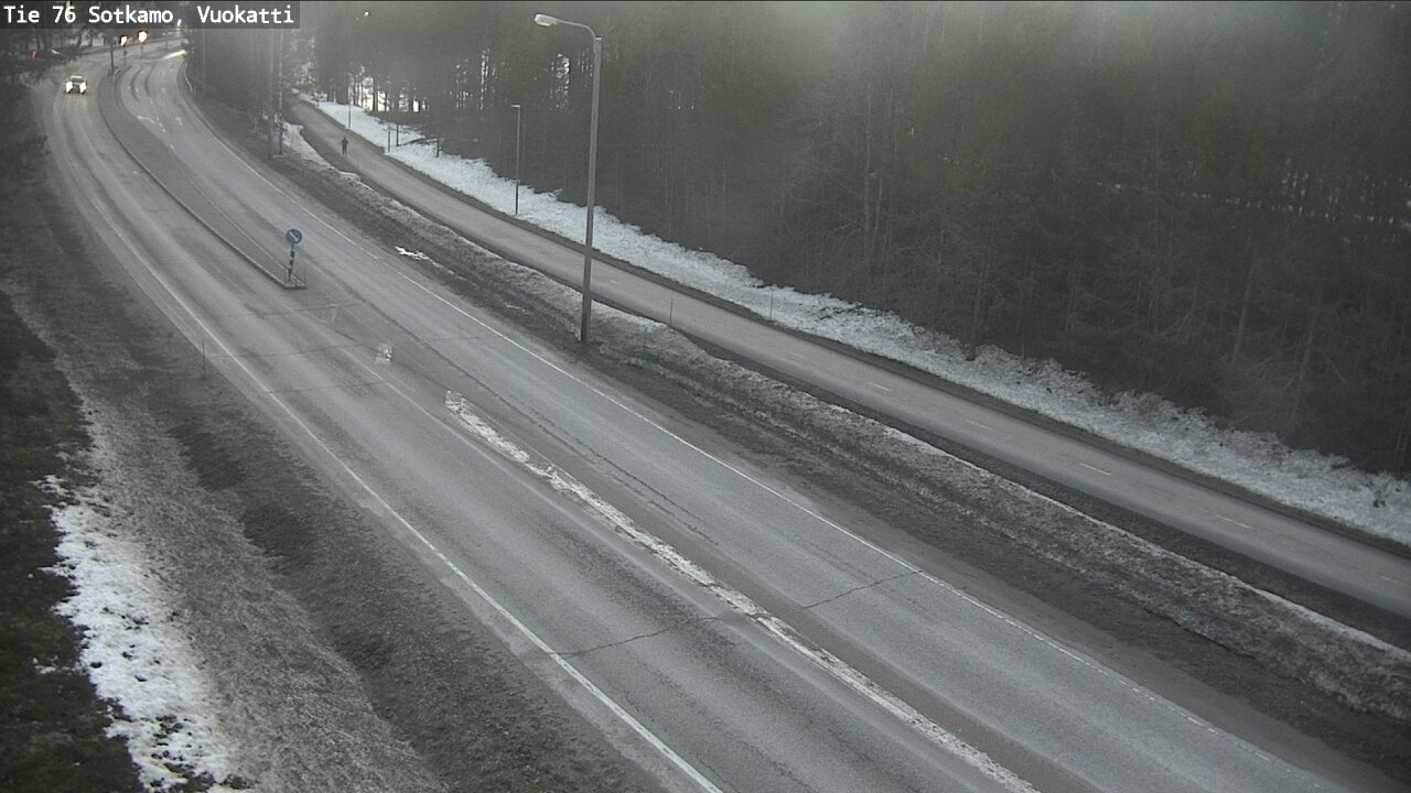 Weather Camera Image Väg 76 Sotkamo, Vuokatti, Sotkamo, Kainuu
