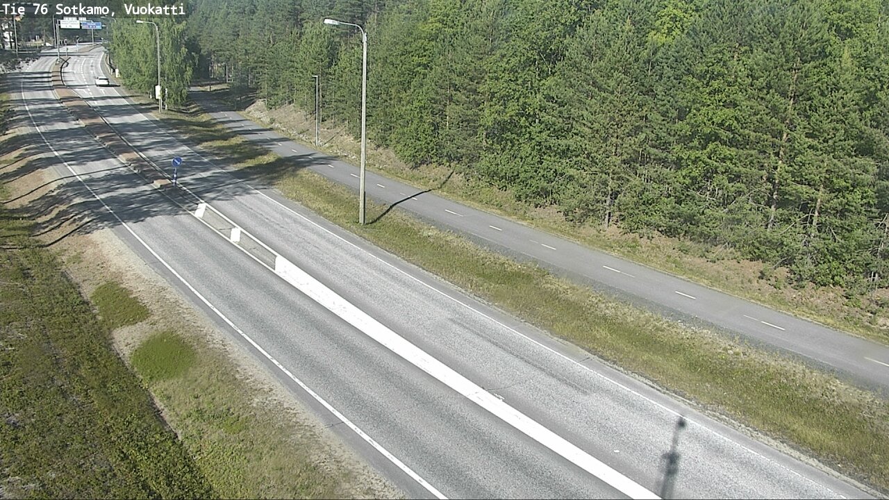 Weather Camera Image Väg 76 Sotkamo, Vuokatti, Sotkamo, Kainuu