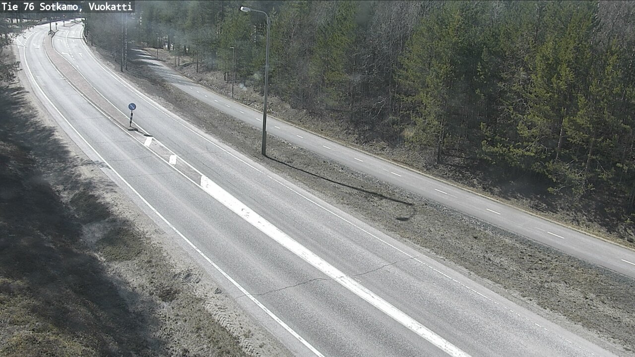 Weather Camera Image Road 76 Sotkamo, Vuokatti, Sotkamo, Kainuu
