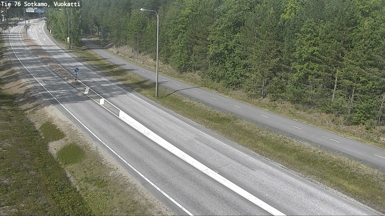 Weather Camera Image Väg 76 Sotkamo, Vuokatti, Sotkamo, Kainuu