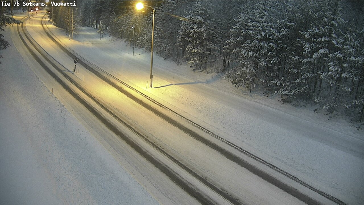 Weather Camera Image Väg 76 Sotkamo, Vuokatti, Sotkamo, Kainuu