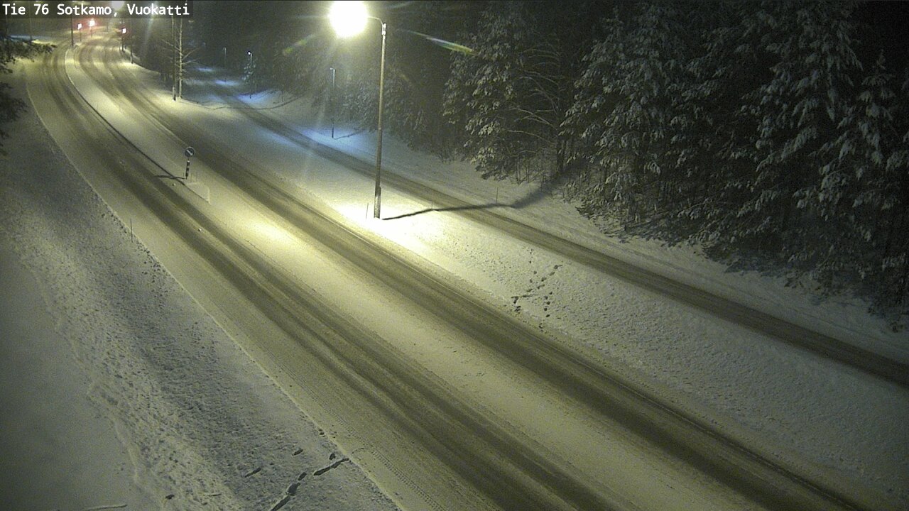 Weather Camera Image Väg 76 Sotkamo, Vuokatti, Sotkamo, Kainuu