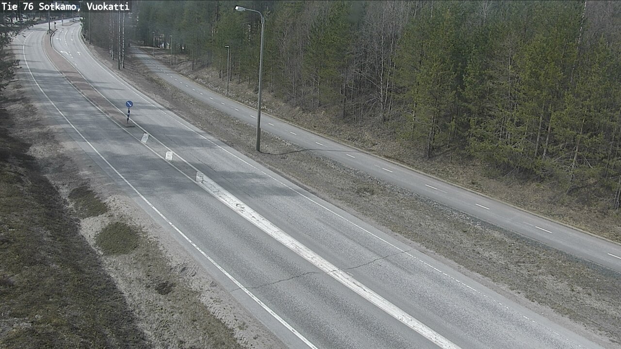 Weather Camera Image Road 76 Sotkamo, Vuokatti, Sotkamo, Kainuu