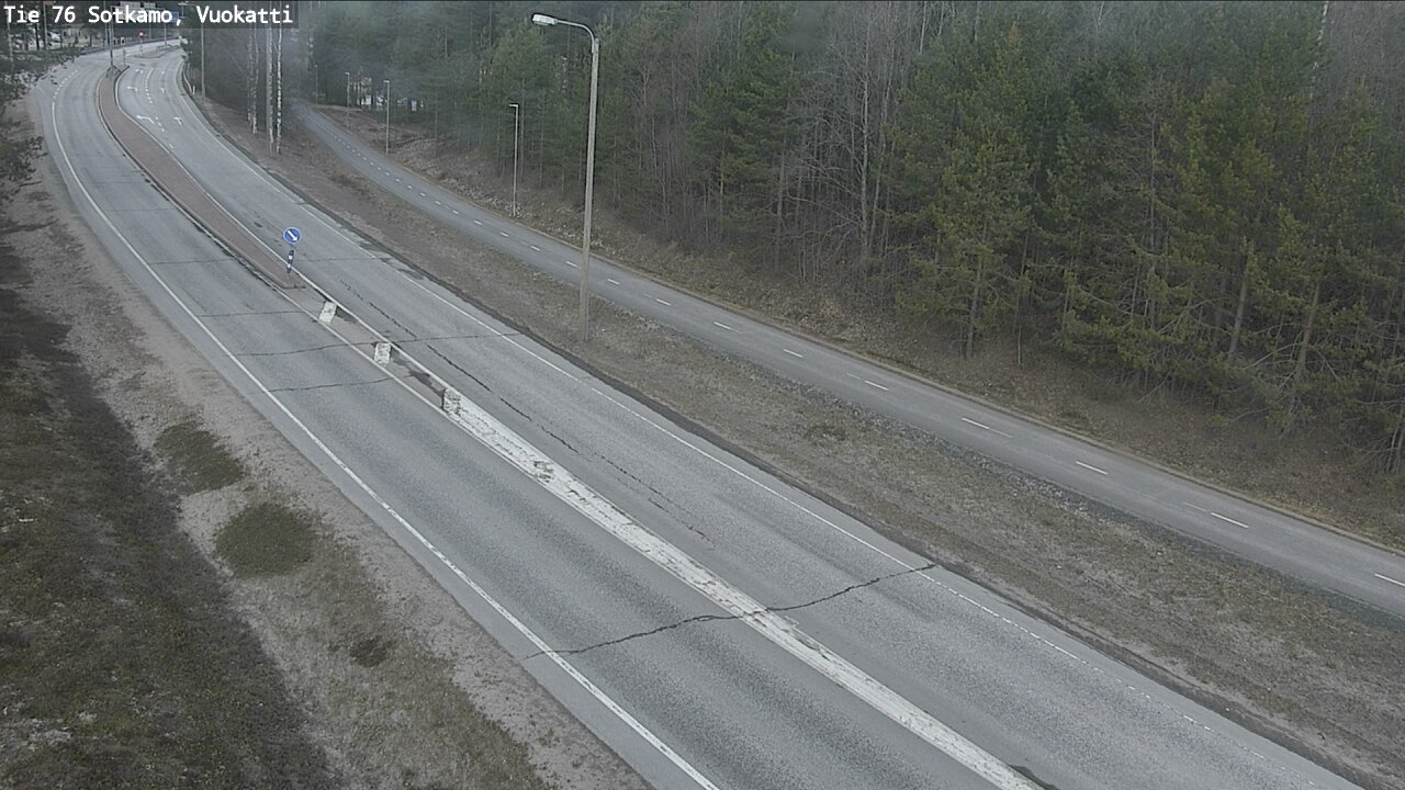 Weather Camera Image Road 76 Sotkamo, Vuokatti, Sotkamo, Kainuu