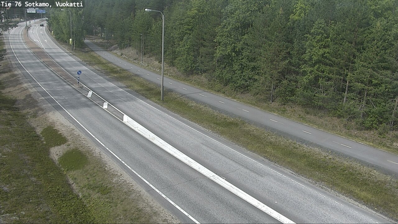 Weather Camera Image Väg 76 Sotkamo, Vuokatti, Sotkamo, Kainuu