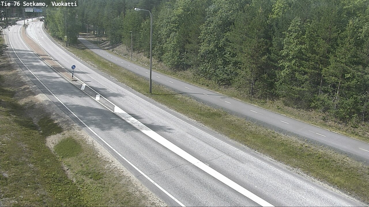 Weather Camera Image Väg 76 Sotkamo, Vuokatti, Sotkamo, Kainuu
